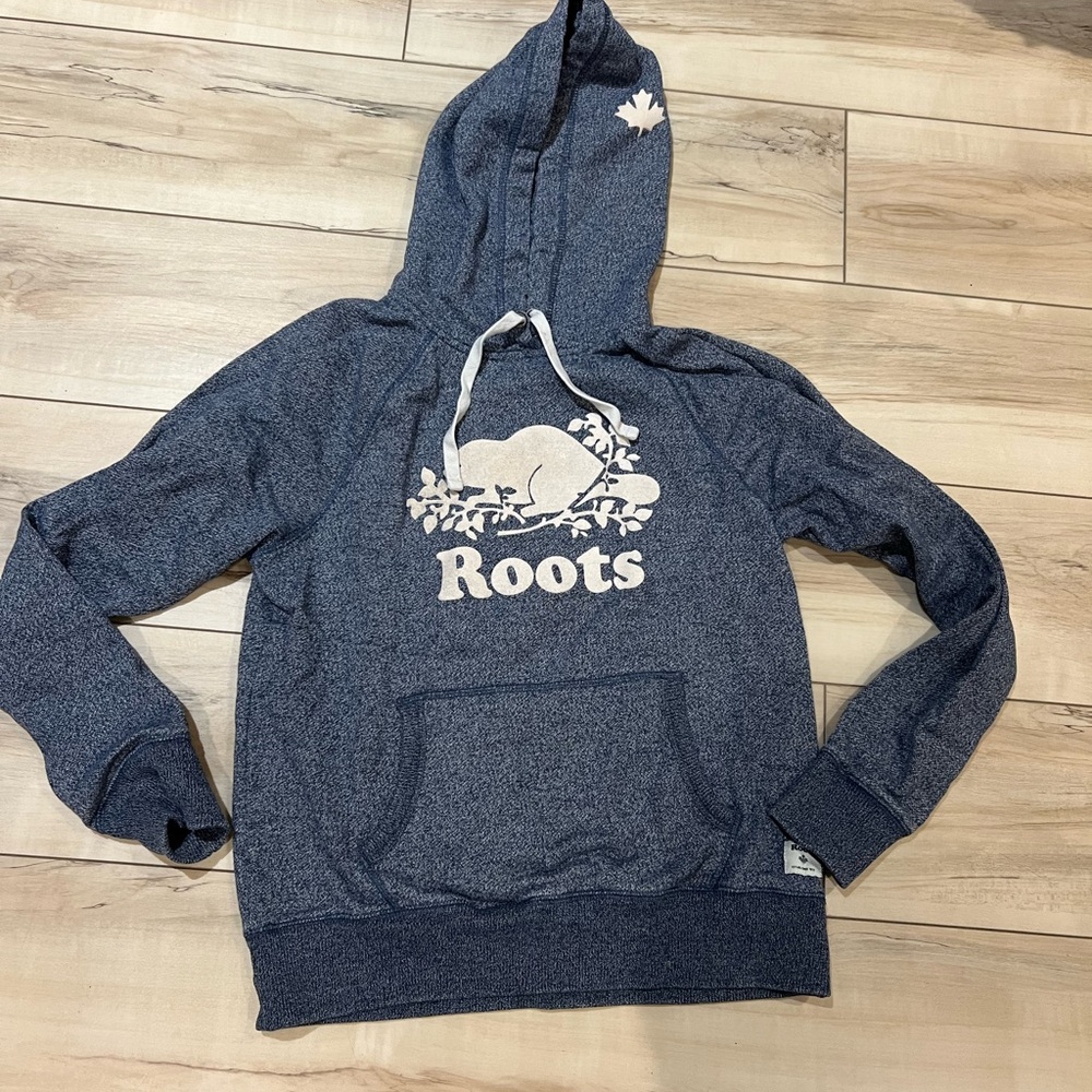 Roots Blue salt and pepper Hoodie